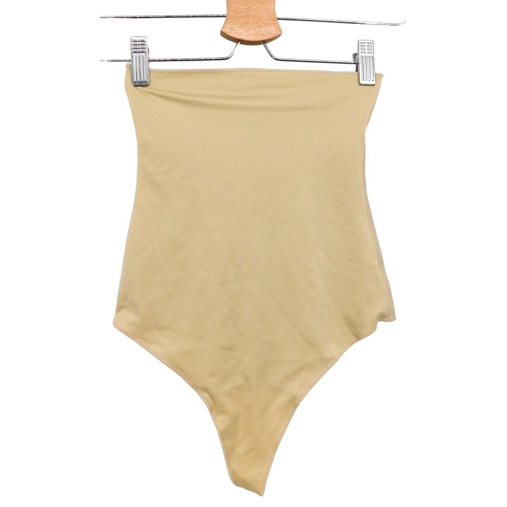 Spanx Hi Rise Thong Nude High Waisted Tummy Control Shapewear Small NEW 225